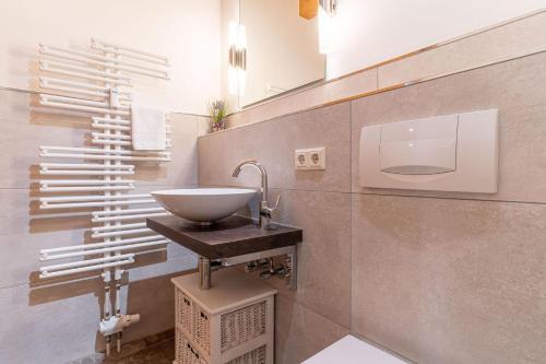 Η κουζίνα ή μικρή κουζίνα στο Friesenhof Dreilanden Friesenhof Appartement 3
