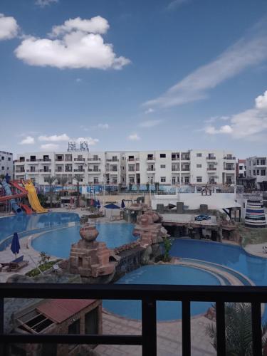 a view of a resort with a swimming pool at Jasmine Resort & Aqua park in Sharm El Sheikh