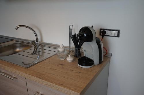 Kuchyň nebo kuchyňský kout v ubytování A'ma Casa Holiday & Business Apartments