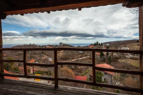 a view from the balcony of a house at Arxontiko Agonari in Metamorfosi