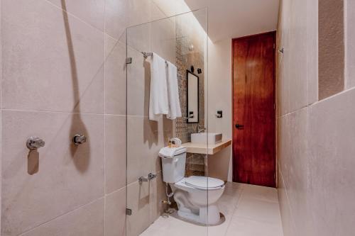 Koupelna v ubytování Hotel HO Merida
