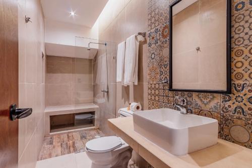 Koupelna v ubytování Hotel HO Merida