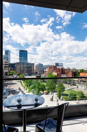 Vue générale sur Boston ou vue de la ville depuis l'hôtel