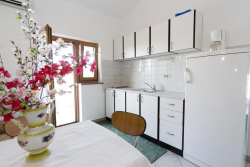 Η κουζίνα ή μικρή κουζίνα στο Apartments with a parking space Umag - 7058