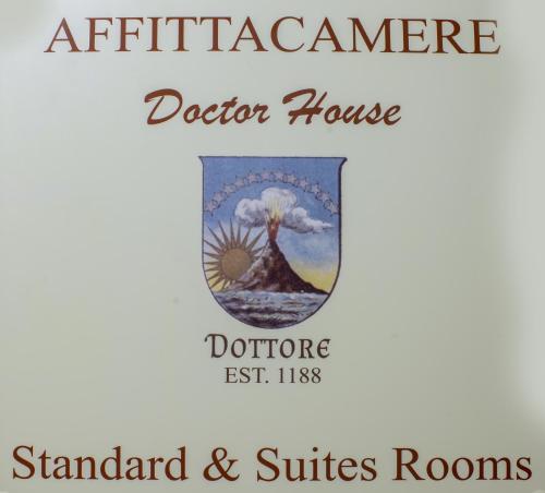 a sign for an apartment cleaner door house and sandard and suites rooms at Doctor House standard, suites & luxury rooms in Enna