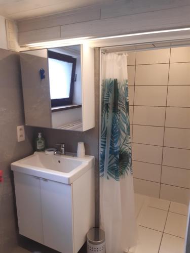 Koupelna v ubytování Gîte des Marais