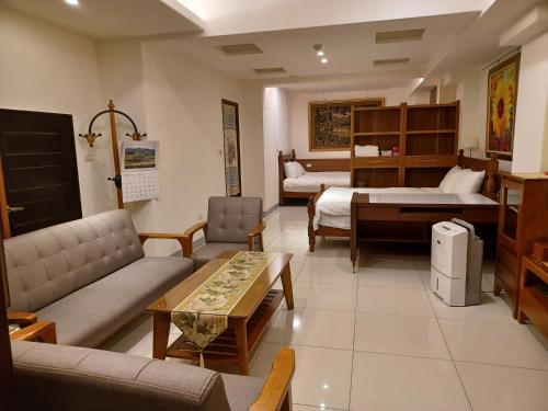 Postel nebo postele na pokoji v ubytování 707 Homestay