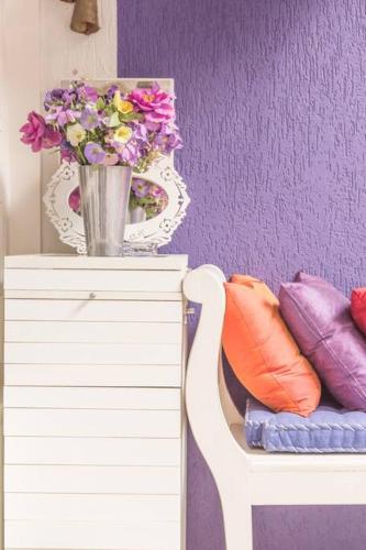 Ruang duduk di Morada das Flôres