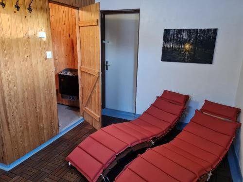 TV a/nebo společenská místnost v ubytování Villa Josie Schwedisch Lappland