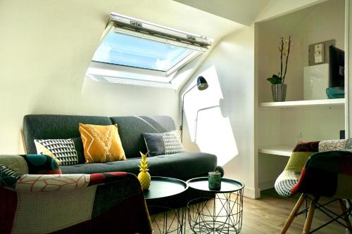 La lucarne au centre ville avec parking privé et ascenseur