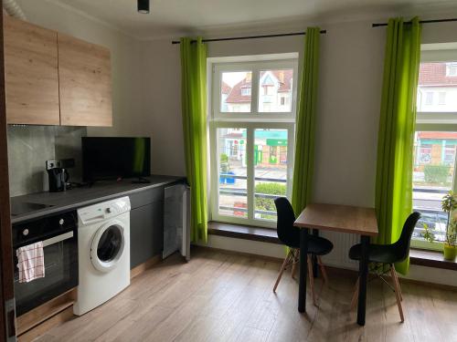 Kuchyň nebo kuchyňský kout v ubytování Apartamenty Bezrzecze