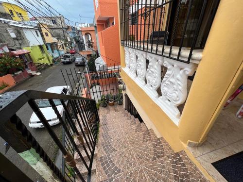 a view of a balcony of a building at Orimar in San Felipe de Puerto Plata