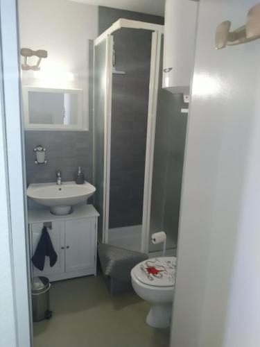 Kúpeľňa v ubytovaní Charmant T2 au pied du lac marin - Le Barcarès