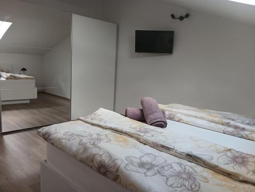 Postel nebo postele na pokoji v ubytování Penthouse Sunset