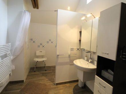 Kylpyhuone majoituspaikassa Au tour des sens