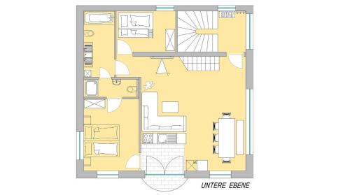 a floor plan of a house at StarkApart - XL-Wohnung-geräumig-stilvoll in Ried im Oberinntal