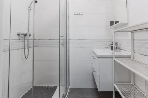 Koupelna v ubytování Apartments Marancin