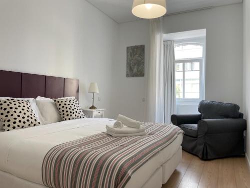 Dreamy Alameda Apartment tesisinde bir odada yatak veya yataklar