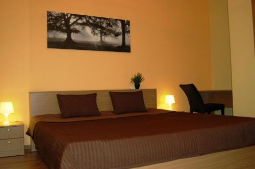 Cama o camas de una habitación en Valdemaras Apartment 91