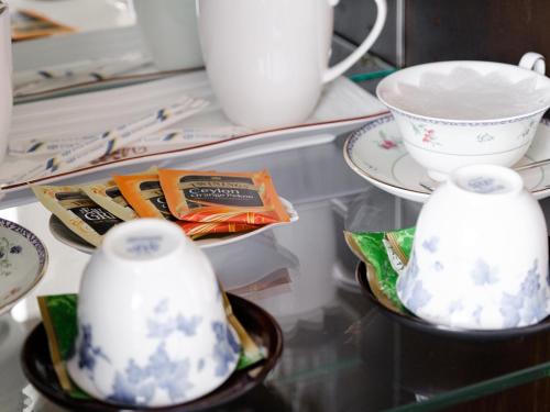 Tabist Abashiri Central Hotelにあるコーヒーまたはお茶