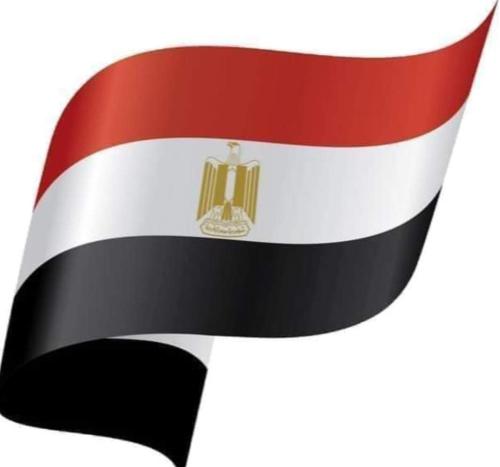 einem Filzhut mit der Flagge Ägyptens in der Unterkunft شقق فندقية فاخرة برأس البر in Raʾs al-Barr