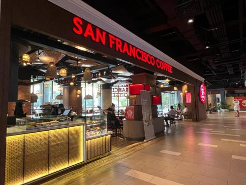 a sant francisco curry restaurant in a shopping mall at Connected train 1 Bedroom (ABOVE MALL)7 in Kuala Lumpur