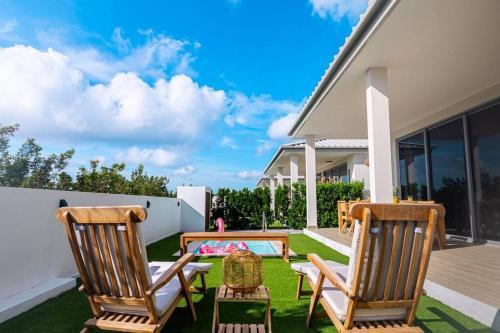  3 bdrm 2 bath Villa with Private Pool- Azure Beach Residences -  Room  picture :   Tea/Coffee maker    Shower    TV                           