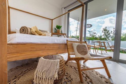  3 bdrm 2 bath Villa with Private Pool- Azure Beach Residences -  Room  picture :   Tea/Coffee maker    Shower    TV                           