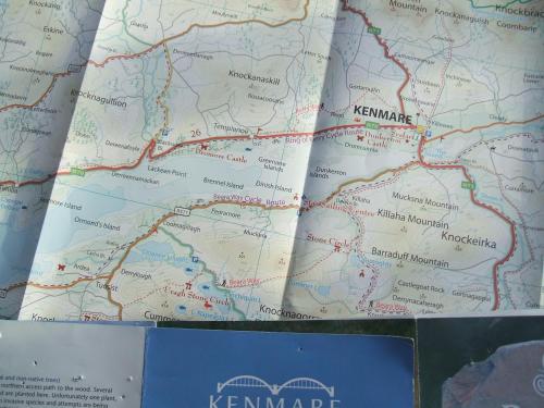 a map of kremmürkingen and the nürburgring at Kenmare Eco Lodge in Kenmare