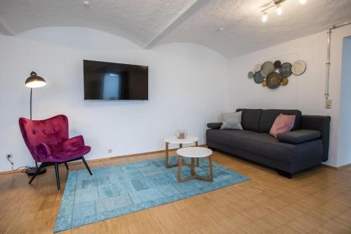 Posezení v ubytování Frühstückshotel Landgasthof Kramer