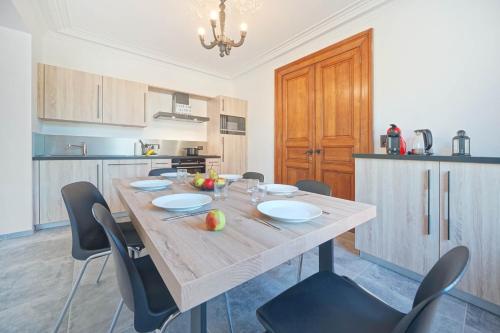 Dapur atau dapur kecil di Gîtes Chez Oncle Nicolas