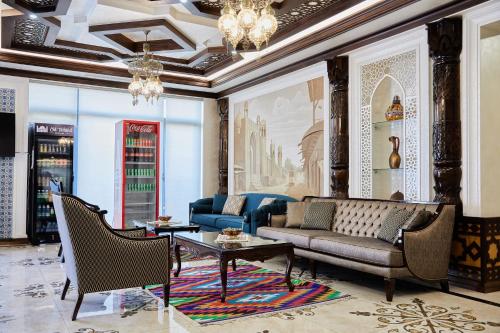 Χώρος καθιστικού στο OLD TASHKENT Hotel & Spa