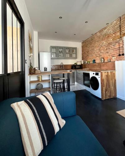 Dapur atau dapur kecil di Superbe appartement - Cholet Centre