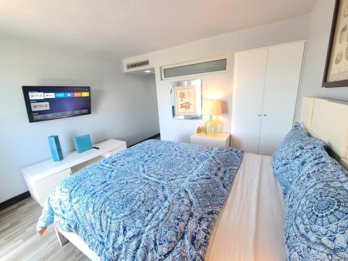 Postel nebo postele na pokoji v ubytování Aqua loft by destinos1a