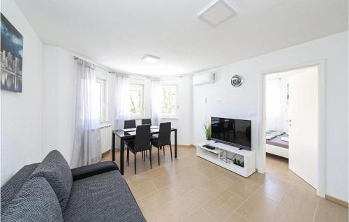 Televízia a/alebo spoločenská miestnosť v ubytovaní Stunning Apartment In Kastel Luksic