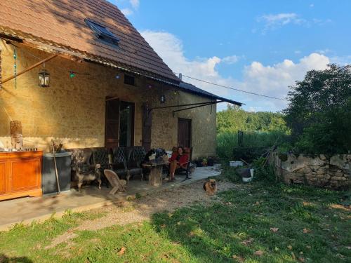 Zahrada ubytování Chambres d'hôtes Gourdon