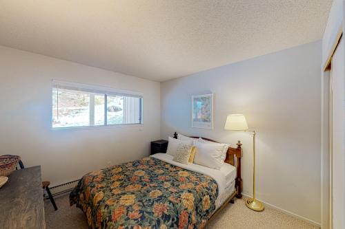 un dormitorio con una cama y una ventana en Falcon Nest, en Incline Village