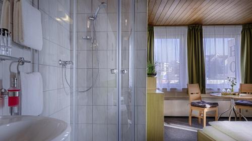 Ett badrum på Hotel Luitpold