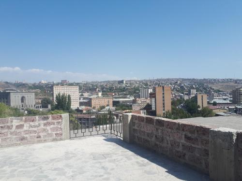 a view of a city from the top of a building at Art Guest House in KASKAD in Yerevan