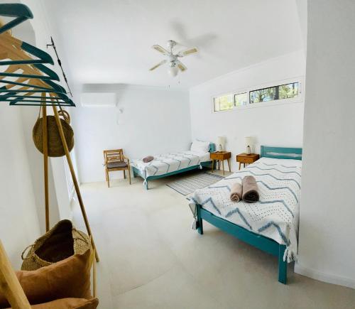Postel nebo postele na pokoji v ubytování Beach Villa Isidora