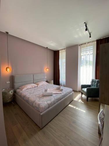 Una cama o camas en una habitación de apartamente Melodi