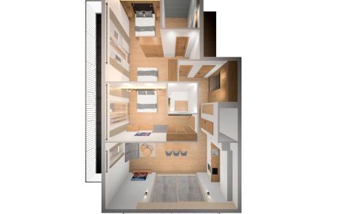 Κάτοψη του Ski & Bike Appartements
