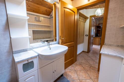 Koupelna v ubytování Casa Pergher