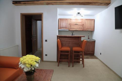 Kuchyň nebo kuchyňský kout v ubytování La Monitori