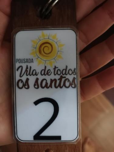 Сертификат, награда, вывеска или другой документ, выставленный в Pousada Vila dos Santos