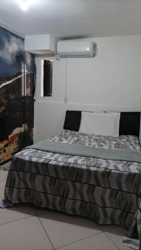 Ένα ή περισσότερα κρεβάτια σε δωμάτιο στο Hostel portal do sol