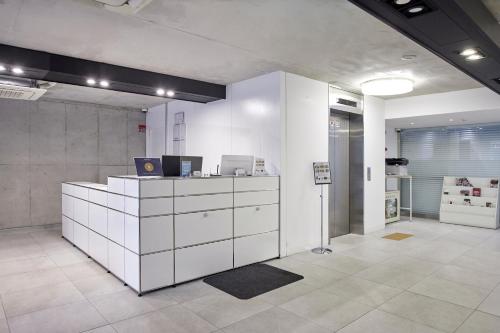 Kuchyň nebo kuchyňský kout v ubytování Creto Hotel Myeongdong