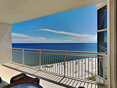 a balcony with a view of the ocean at Palacio #1003 in Perdido Key