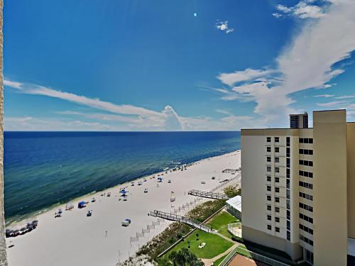 a view of the beach from the balcony of a building at Palacio #1003 in Perdido Key
