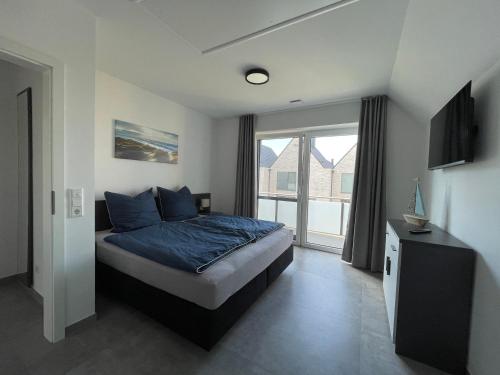 Postel nebo postele na pokoji v ubytování Ferienbude an den Wehlen